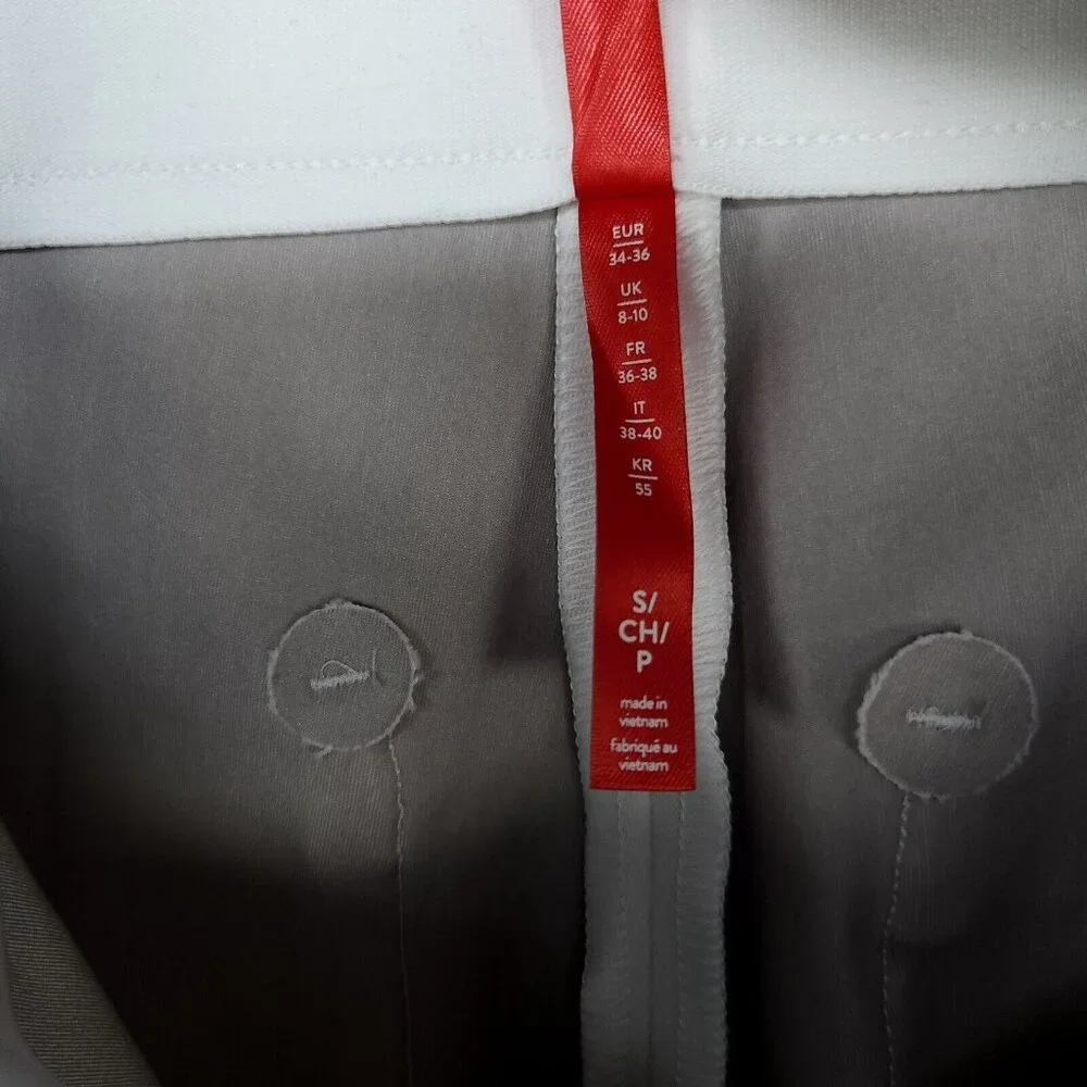 Spanx Ankle Straight Pant On The Go Shaping Silver Lining Small Office Casual - Picture 15 of 16